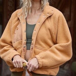 Free People camel hit the slopes jacket